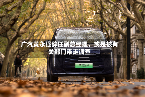 广汽黄永强辞任副总经理，或是被有关部门带走调查