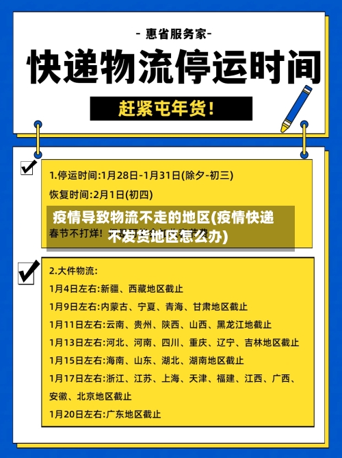 疫情导致物流不走的地区(疫情快递不发货地区怎么办)