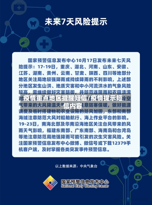 疫情重点地区提醒短信/疫情提示短信内容
