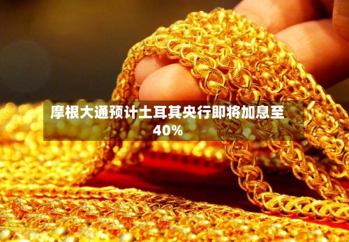 摩根大通预计土耳其央行即将加息至40%