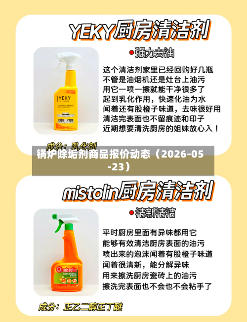 锅炉除垢剂商品报价动态（2026-05-23）